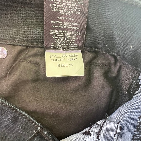 Kut from the Kloth Natalie High Rise Bootcut Black Jeans Size 6 - Picture 9 of 12